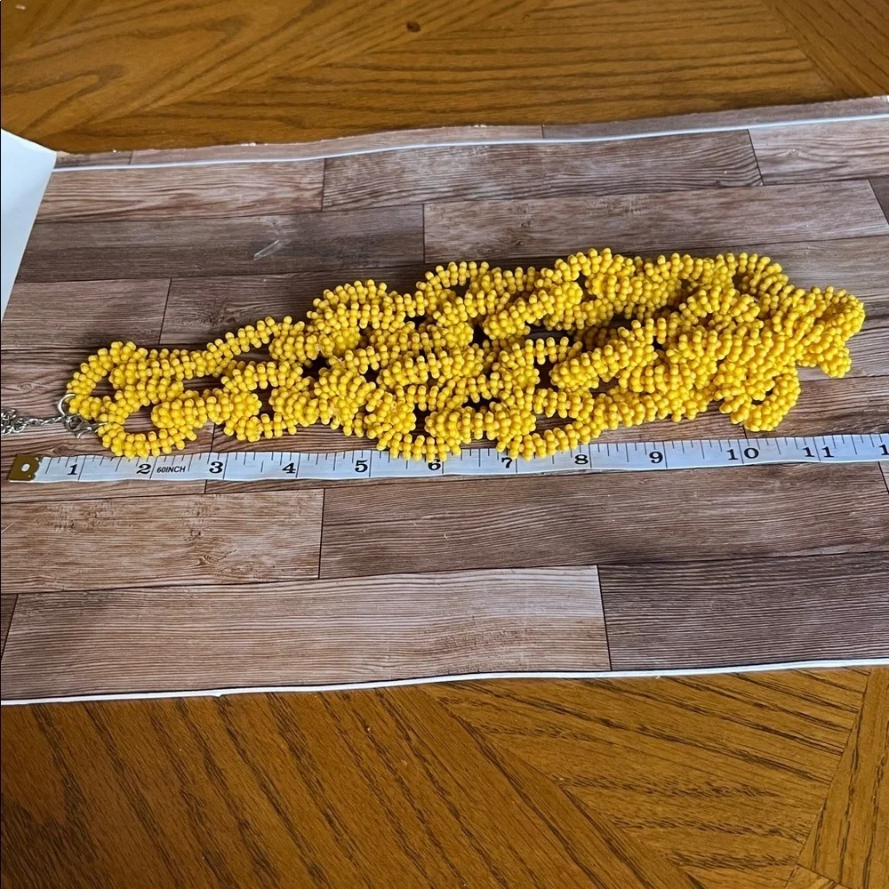 Yellow Beaded Necklace